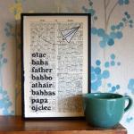 Fathers Day Typographic Art..