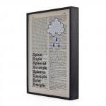Rain cloud altered book art..